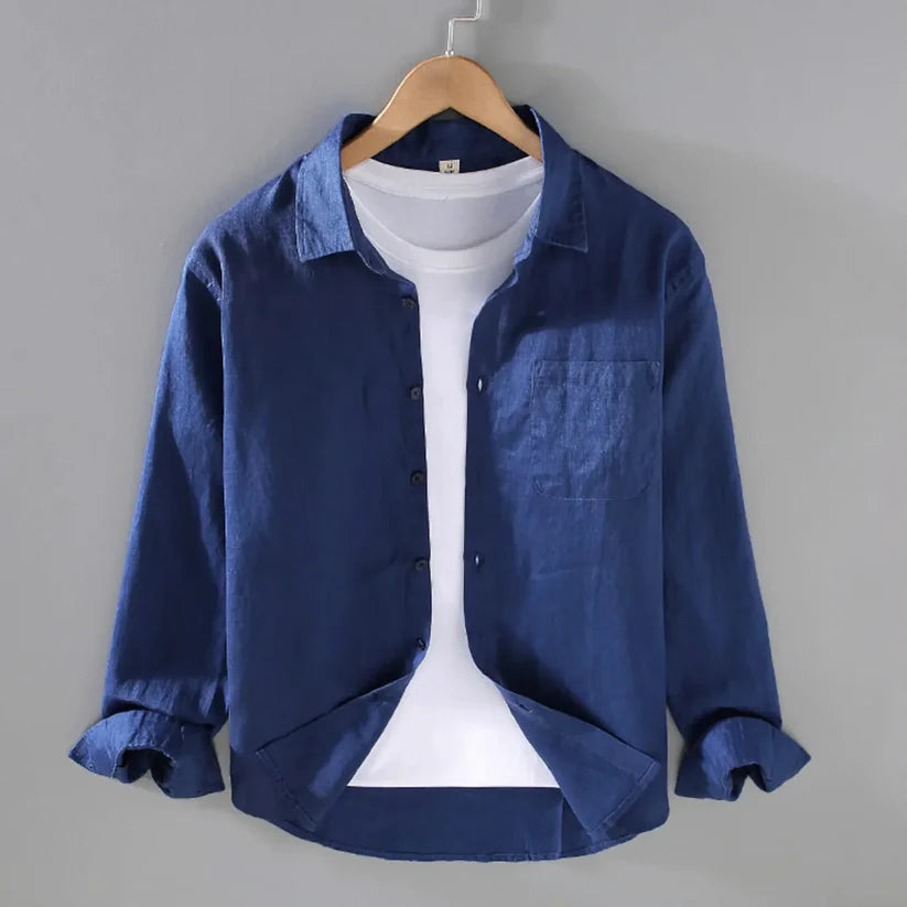 Blue Linen Shirt