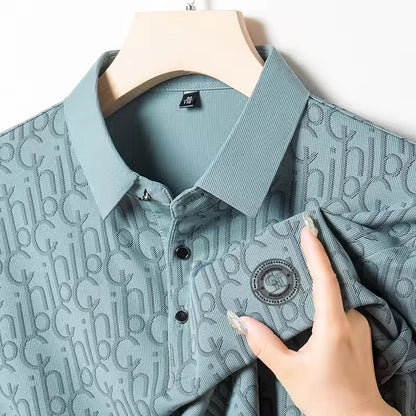 Onyx Crest Textured Polo