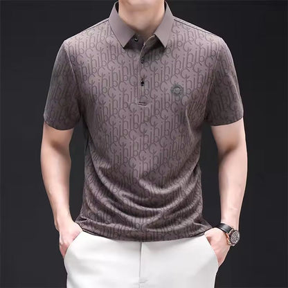 Onyx Crest Textured Polo