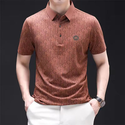Onyx Crest Textured Polo