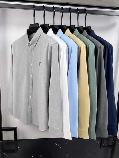 Timeless Grey Polo Cotton Shirt For Men