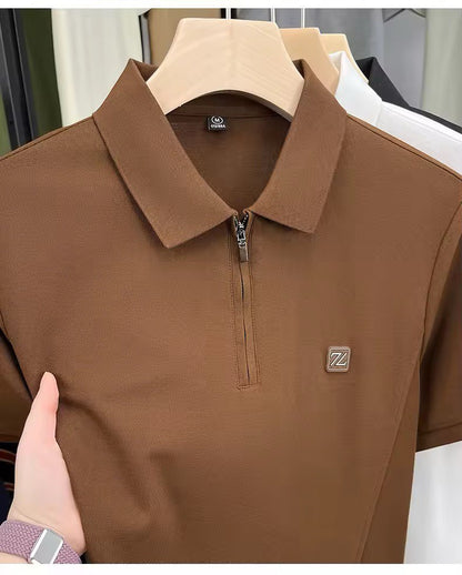 Urban Regent Zip Polo – City-smart, kingly comfort.
