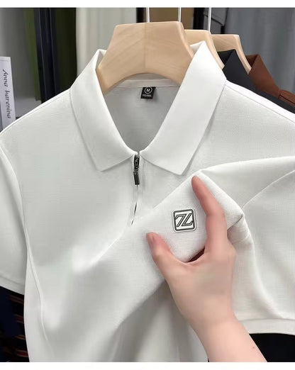Urban Regent Zip Polo – City-smart, kingly comfort.