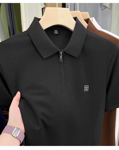 Urban Regent Zip Polo – City-smart, kingly comfort.
