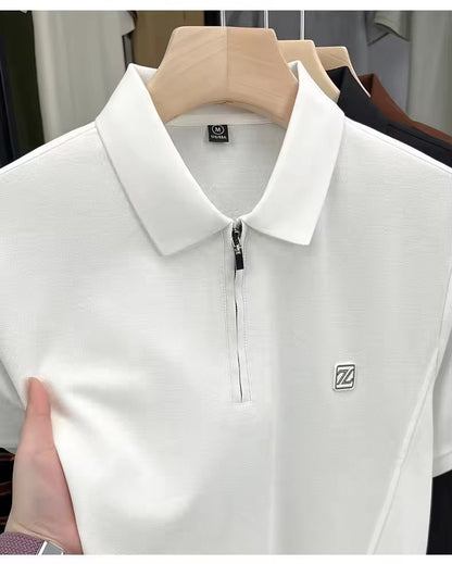 Urban Regent Zip Polo – City-smart, kingly comfort.