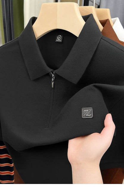 Urban Regent Zip Polo – City-smart, kingly comfort.