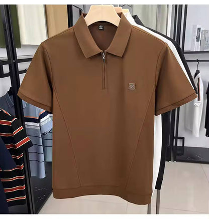 Urban Regent Zip Polo – City-smart, kingly comfort.