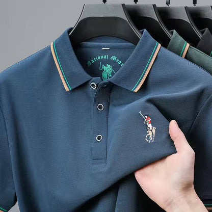 Emerald Rider Polo – Bold, refined, and timeless.