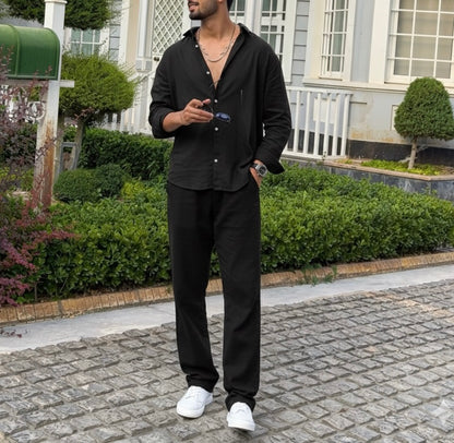 Men’s Pure Linen Co-ord Set – Signature Edition