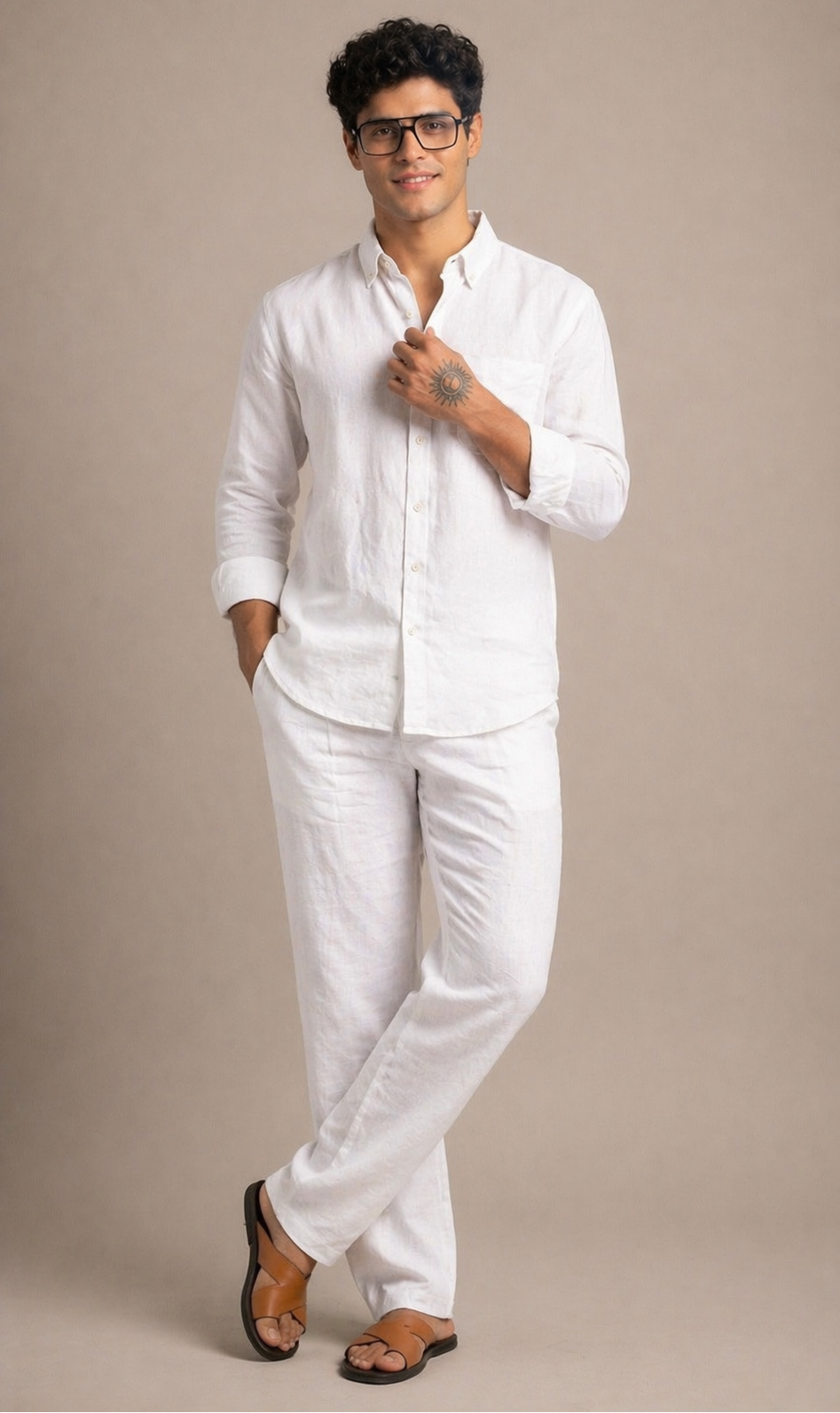 Breathable Linen Cord Co-Ord Set for Men