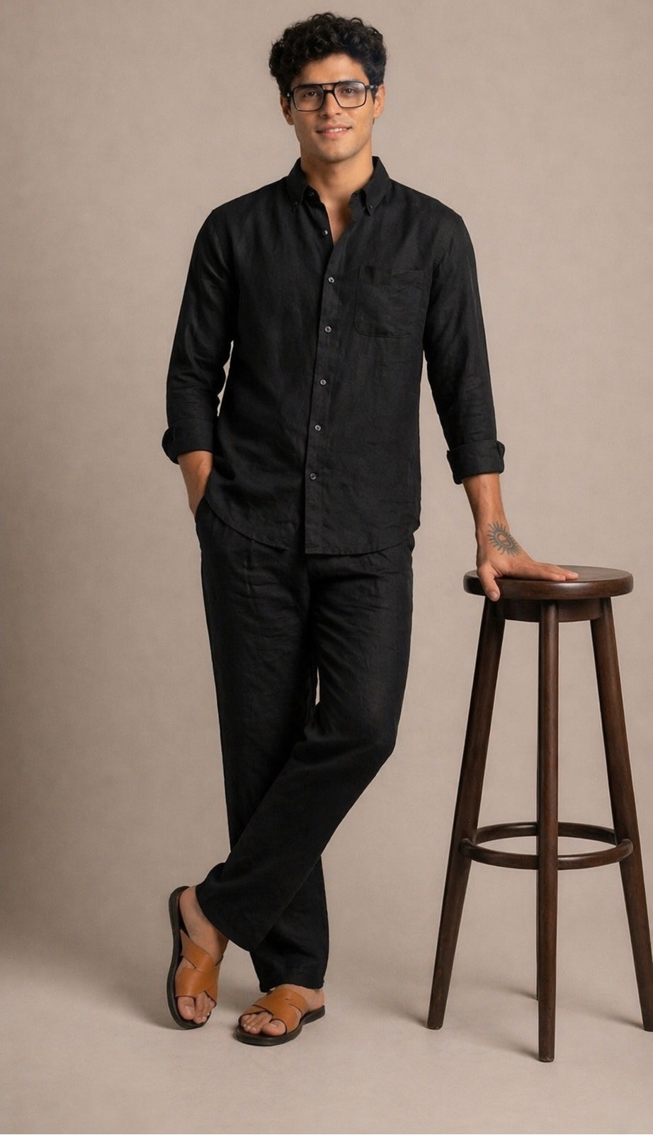 Breathable Linen Cord Co-Ord Set for Men