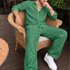 Men's Relaxed Fit Linen Set