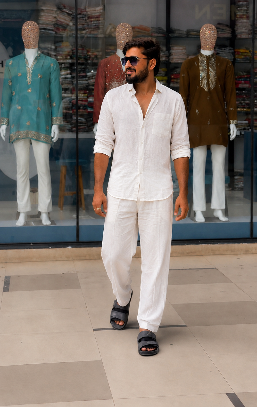 Regal Linen Ensemble Co-ord Set