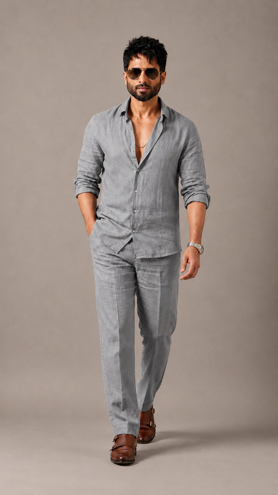 Luxe Linen Cord Casual Set