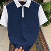 Linen Edge Half-Zip Polo