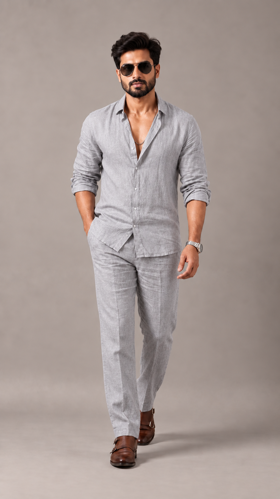 Linen Aura Casual Set