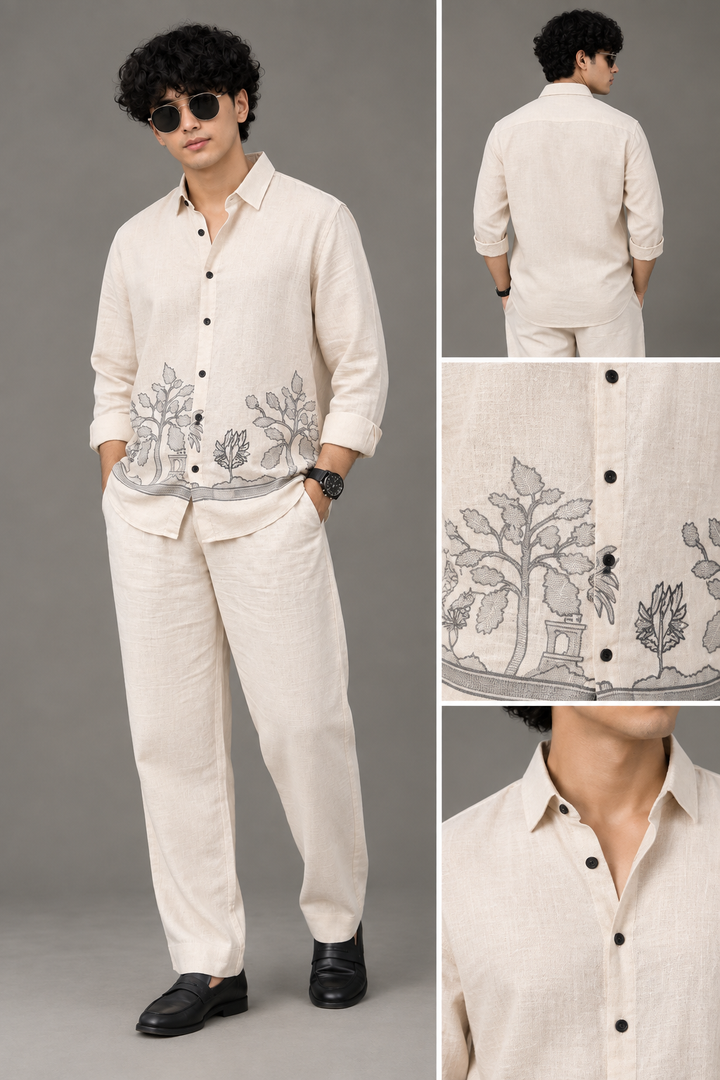 Signature Embroidered Linen Set