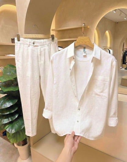 Linen Prime Top & Bottom Set