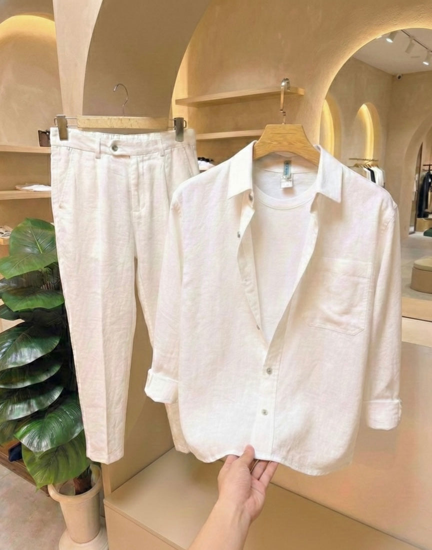 Linen Prime Top & Bottom Set