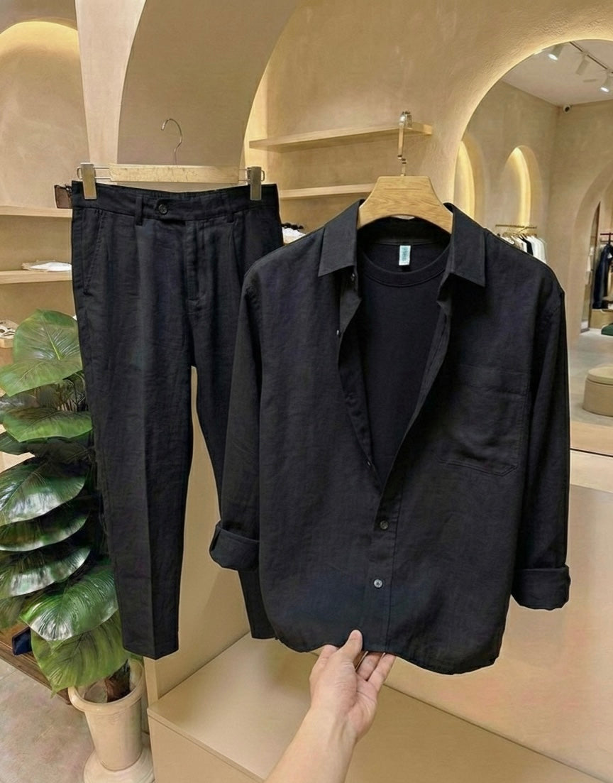 Linen Prime Top & Bottom Set