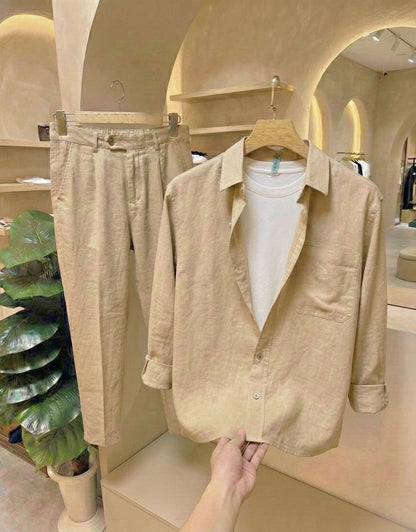 Linen Prime Top & Bottom Set