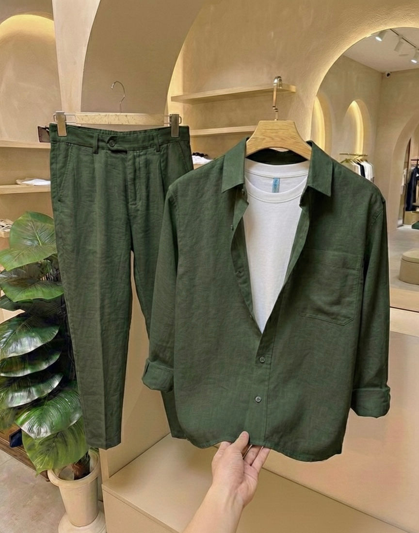 Linen Prime Top & Bottom Set