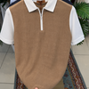 Linen Edge Half-Zip Polo