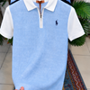Premium Half-Zip Linen Polo