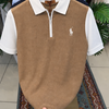 Premium Half-Zip Linen Polo