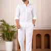 Men’s Classic Linen Shirt & Pant Set