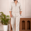 Men’s Classic Linen Shirt & Pant Set