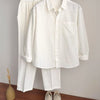 Modern  Linen Top & Bottom Set for Men