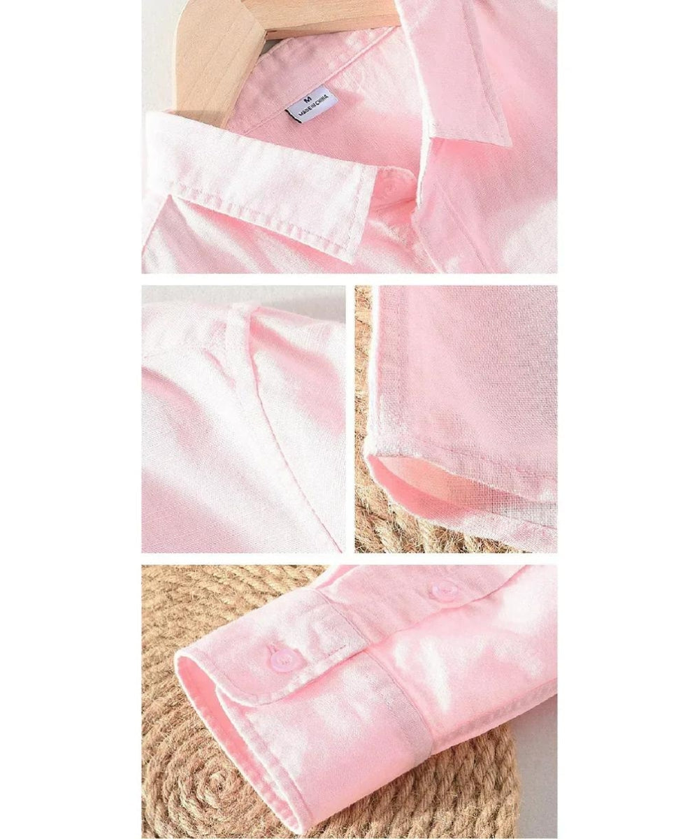 Pink Linen Shirt