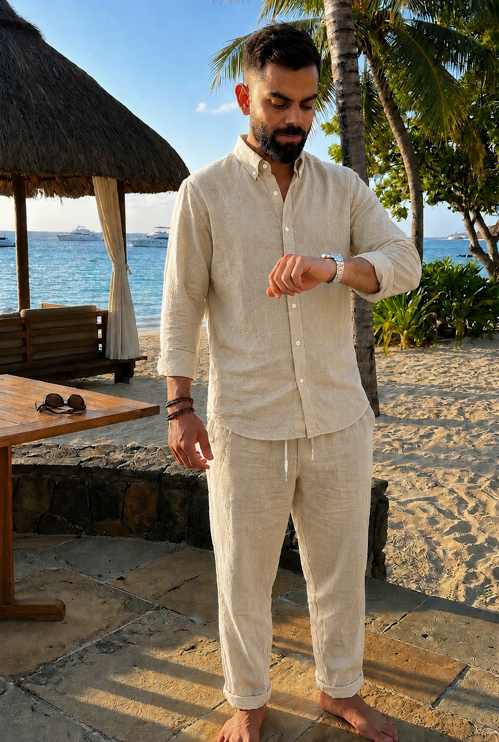 Premium Linen Co-Ord Set for Men