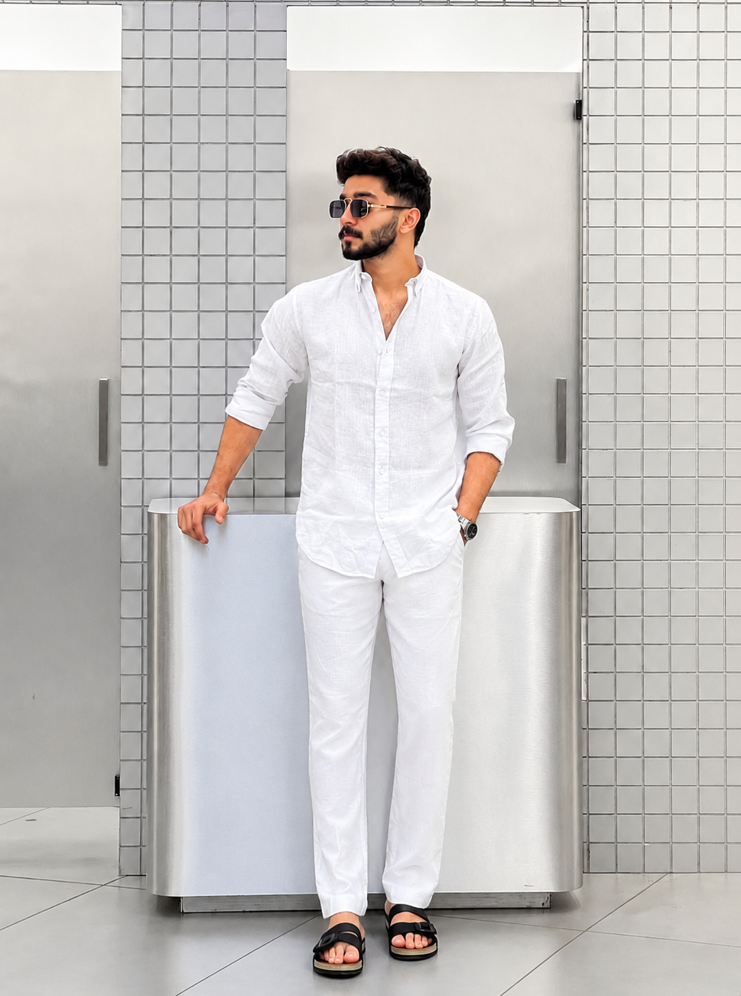 Men's Luxury Linen Shirt & Pant Set ✨
