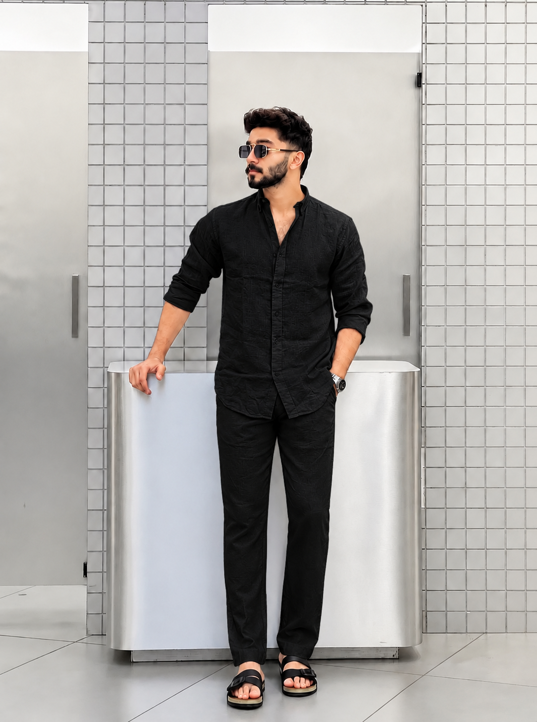 Men's Luxury Linen Shirt & Pant Set ✨