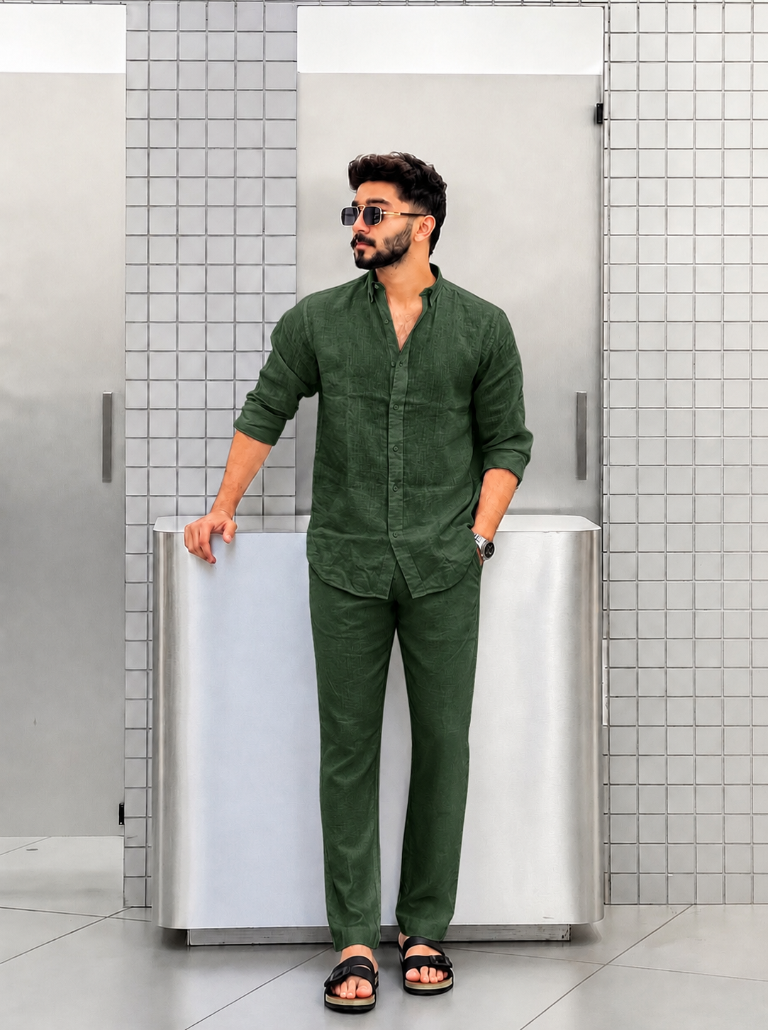 Men's Luxury Linen Shirt & Pant Set ✨