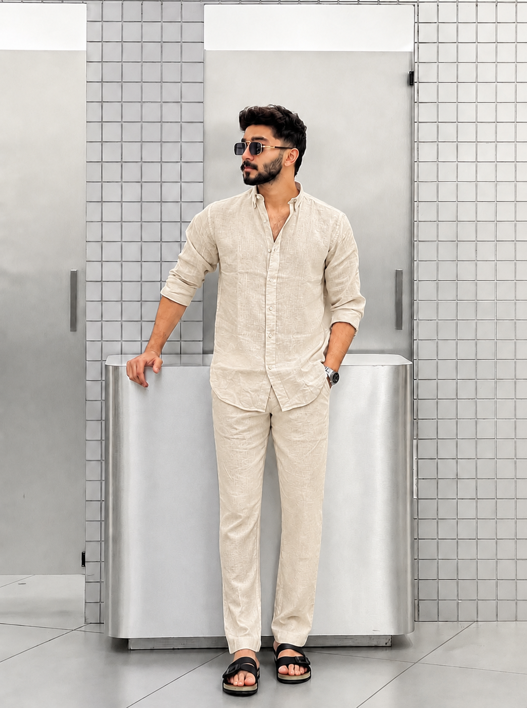 Men's Luxury Linen Shirt & Pant Set ✨