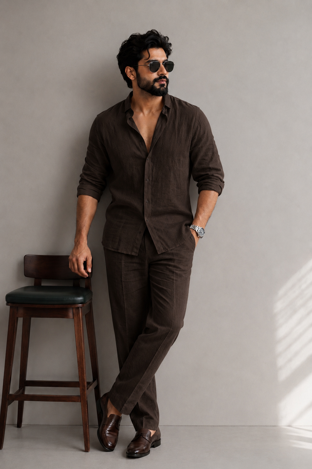 Elite Linen Top & Bottom Set