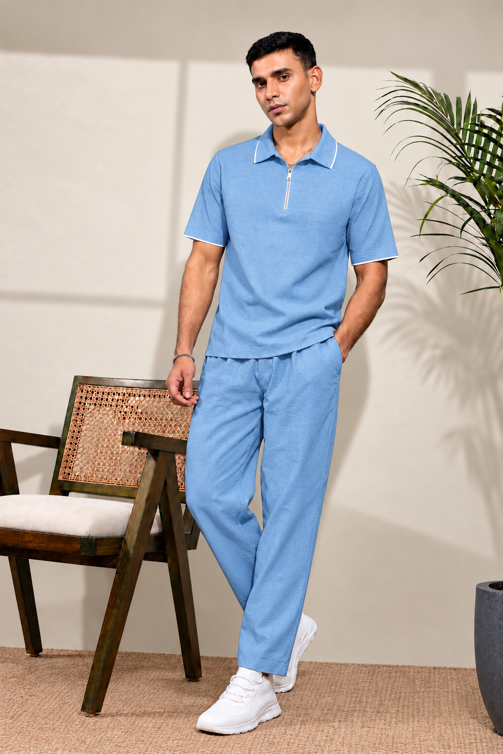 Linen T-Shirt & Pant Set
