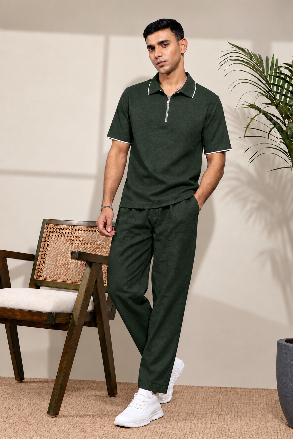 Linen T-Shirt & Pant Set