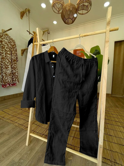 Top & Bottom Linen Set, Premium Style
