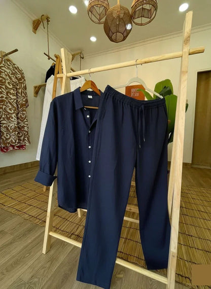 Top & Bottom Linen Set, Premium Style