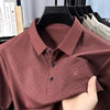 Mocha Luxe Textured Polo
