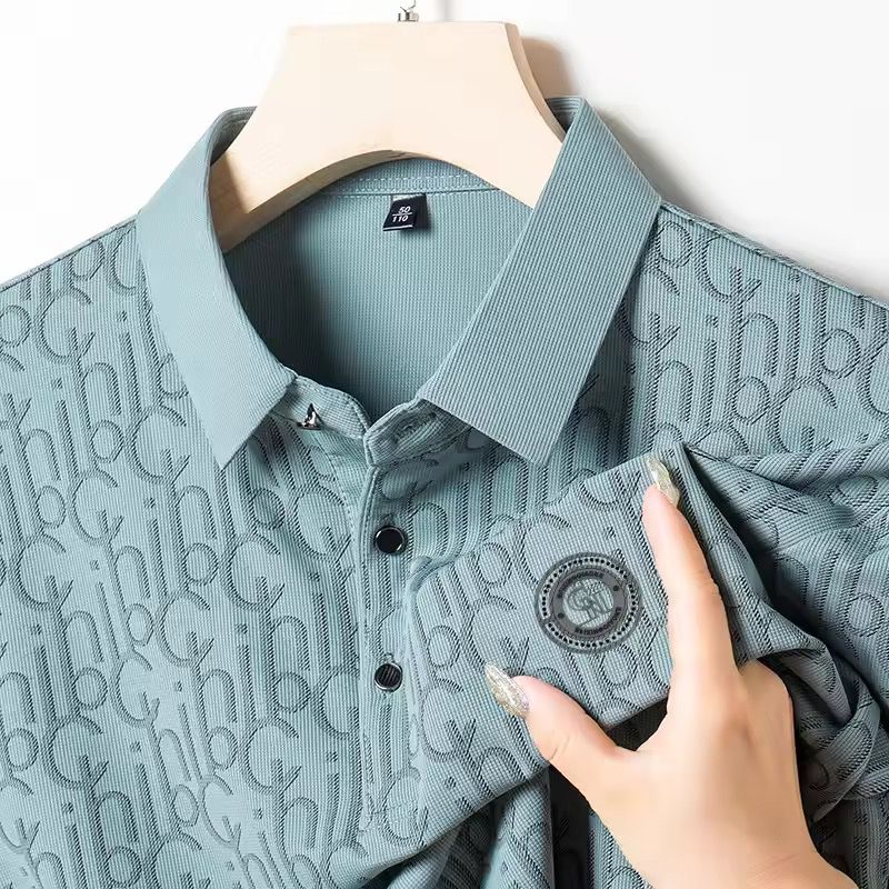 Onyx Crest Textured Polo