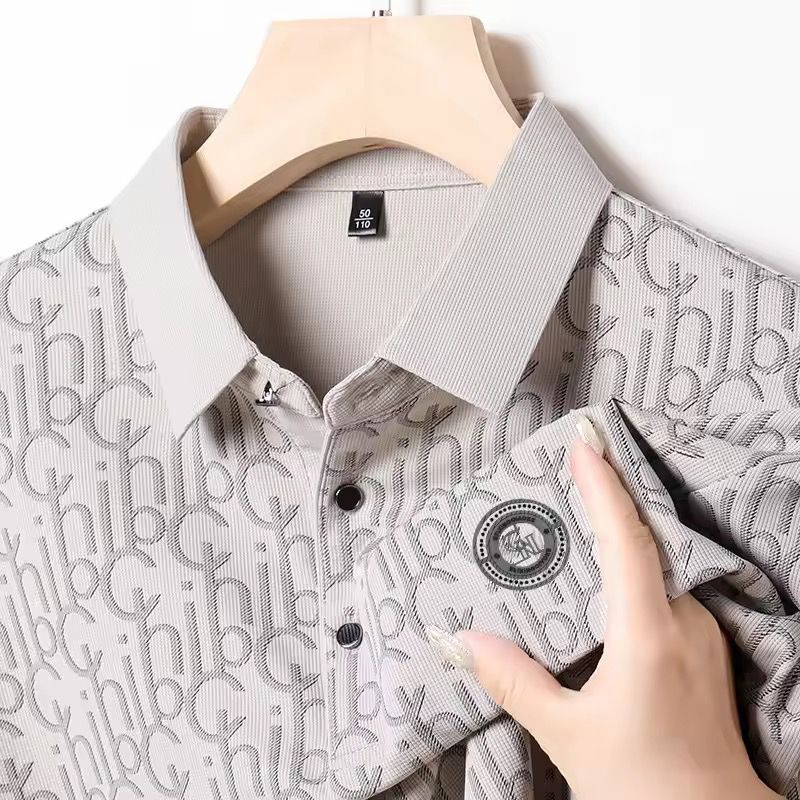 Onyx Crest Textured Polo