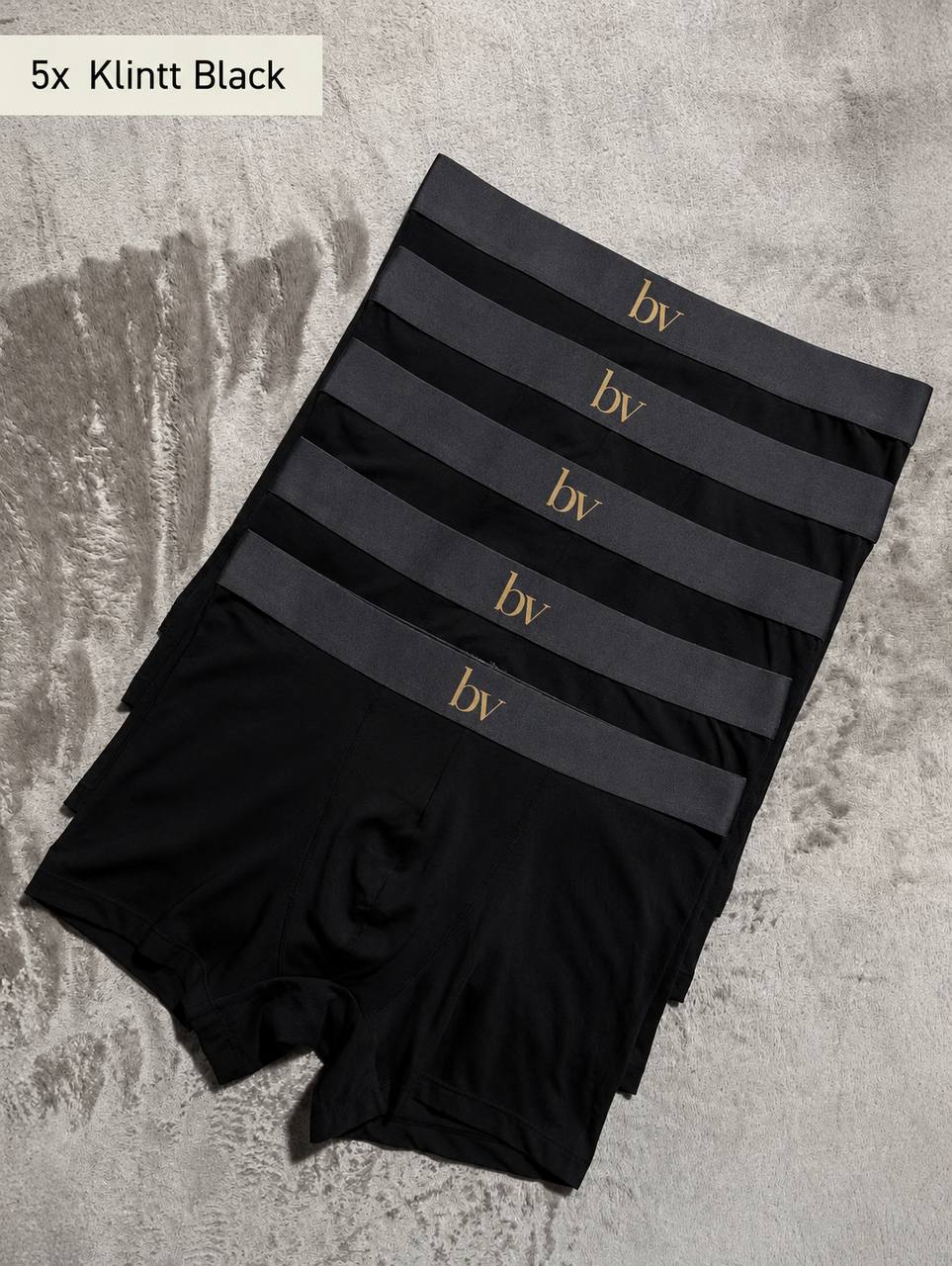 Odour-free Cotton Trunks - Black Knight