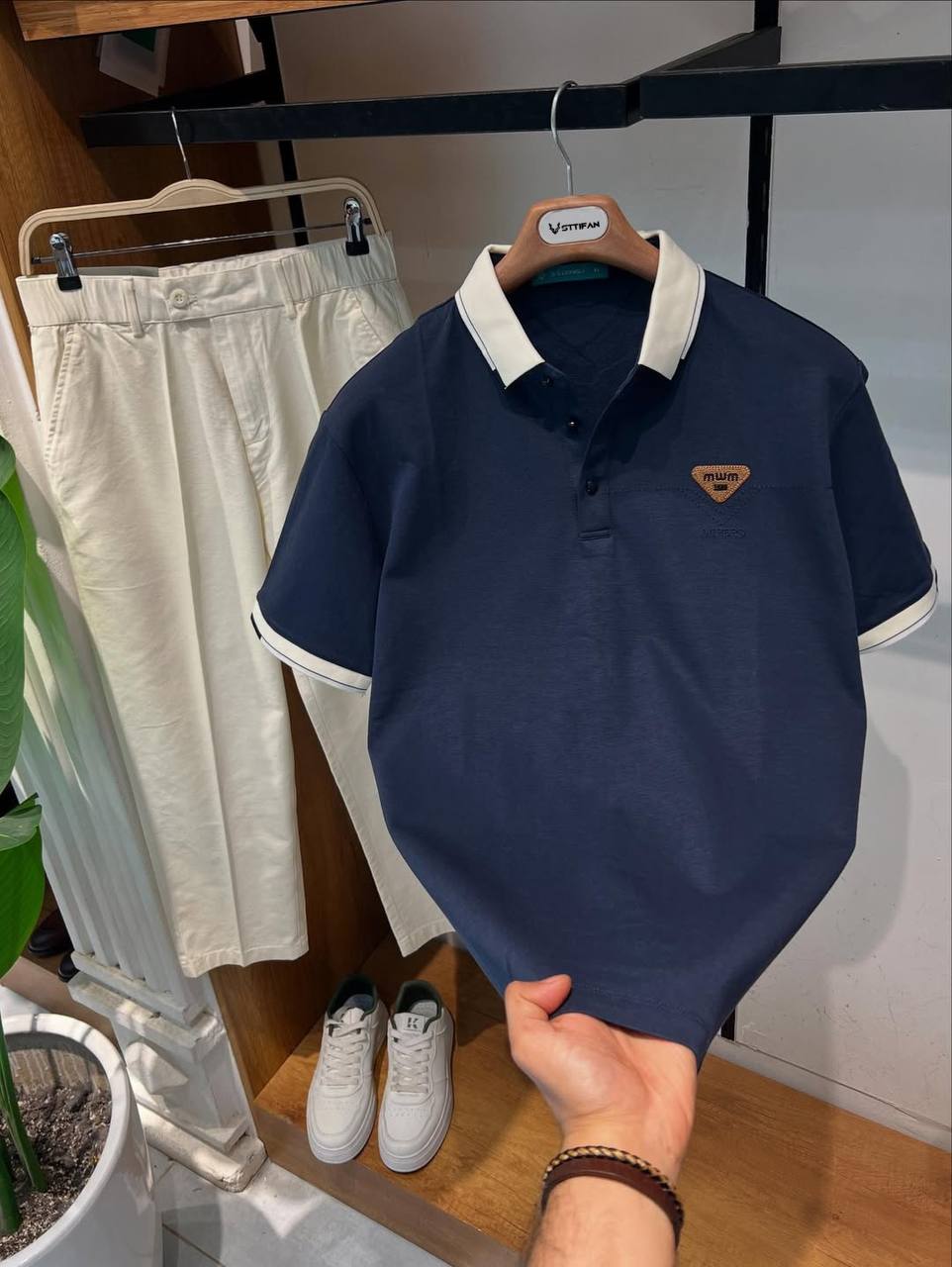 Old Money Tshirt And Korean Trosuer Men's Set